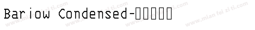Bariow Condensed字体转换